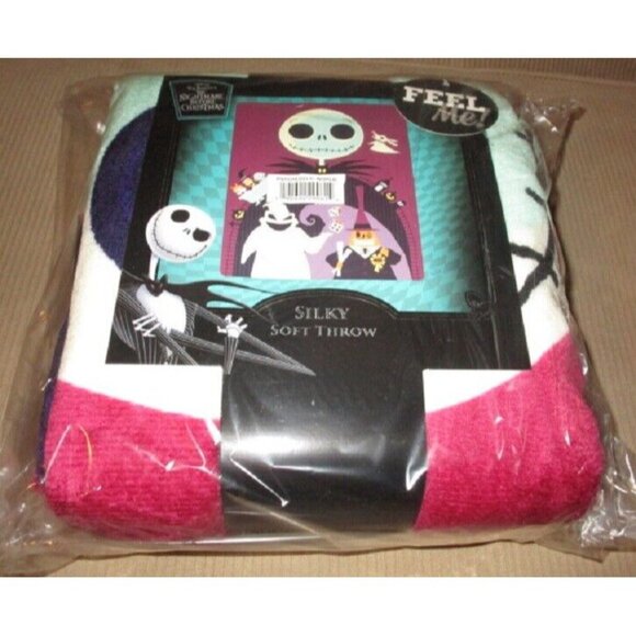 New Movie Nightmare Before Christmas Jack Oogie Plush Fleece Throw Gift Blanket - Picture 2 of 2